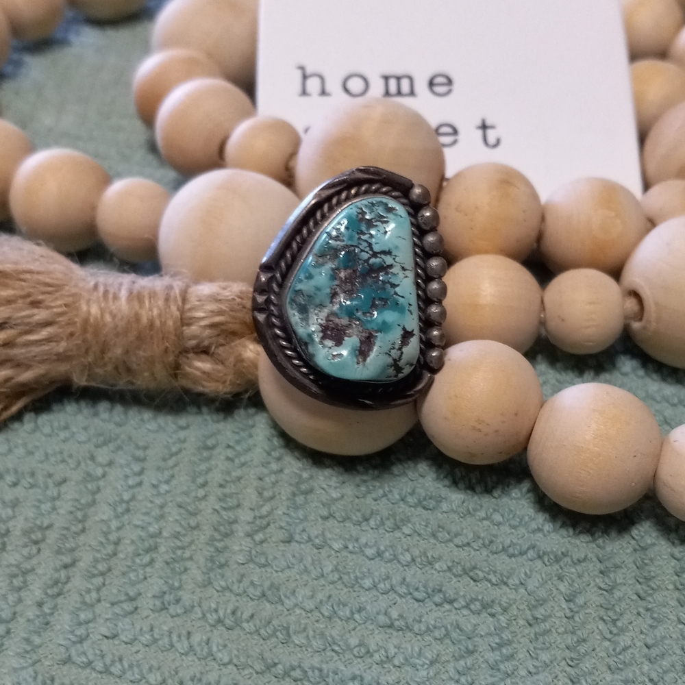 Silver & Turquoise Vintage Ring